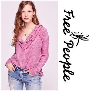 Free People Wildcat Thermal Top - Pink